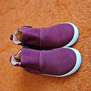 Maroon Fleece Lined Zip Boots from Monkey Feet